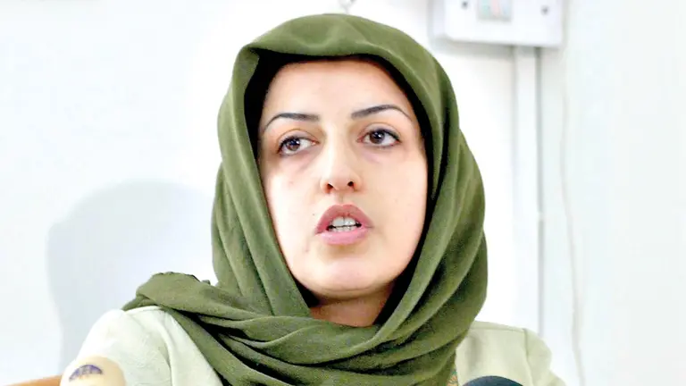 Narges Mohammadi, la activista distinguida con el Nobel. / EFE