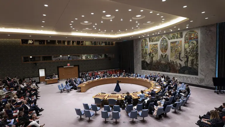 Sesi&oacute;n de la ONU sobre el tema de Rusia./ EFE