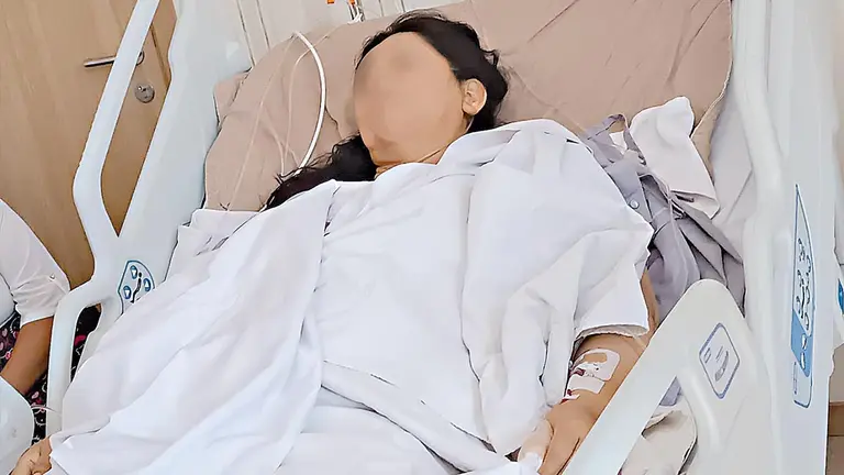 Senovia, v&iacute;ctima de tentativa de feminicidio en Cochabamba./ VOCES LIBRES