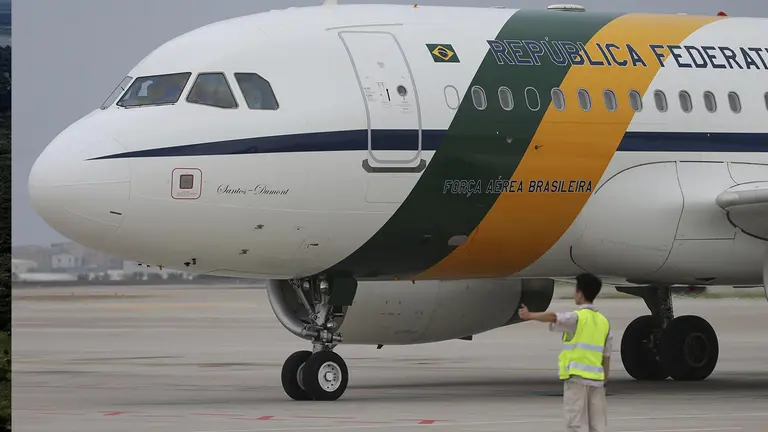 El avi&oacute;n presidencial de Brasil, en una fotograf&iacute;a de archivo./ EFE