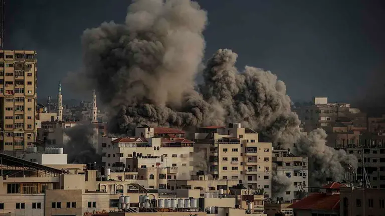 Vista de ataques de Israel sobre Gaza, el 9 de octubre de 2023./ EFE