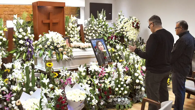 Dan el último adiós a la fiscal Shirley Camacho, víctima de la riada en Tablas Monte./ NOÉ PORTUGAL