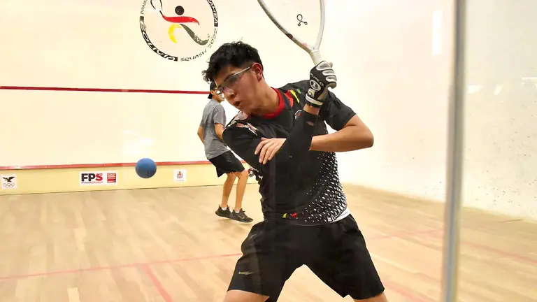 Una imagen del torneo nacional de Squash 57 que tiene lugar en Cochabamba./ NOÉ PORTUGAL