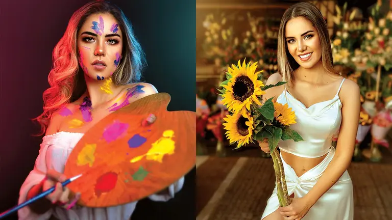 Luz Claros, la exmiss bombera, artista y amante de la aventura./ MELANY SORIA MARIN