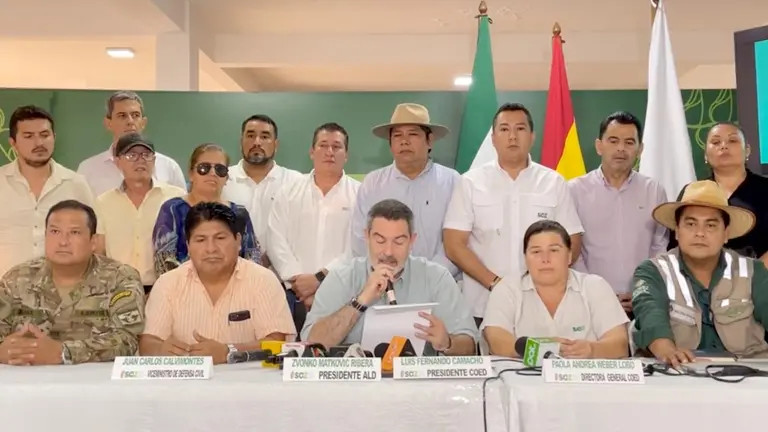 Reunión del COED en Santa Cruz./ CAPTURA VIDEO
