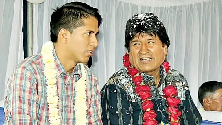 Andrónico Rodríguez (i) y Evo Morales, en una aparición pasada./ ARCHIVO