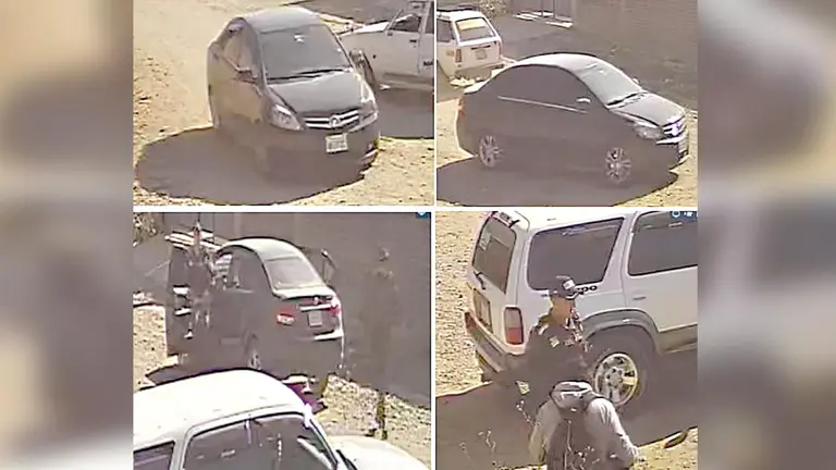 C&aacute;maras de vigilancia captan a implicados en robo agravado./ CORTES&Iacute;A