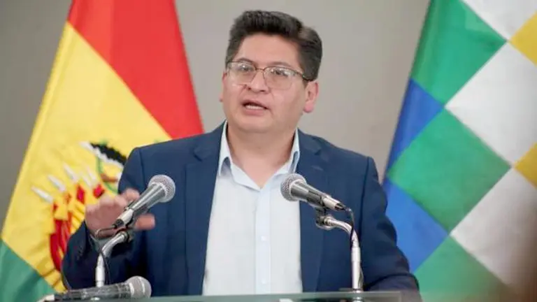 El ministro de Economía, Marcelo Montenegro, reprochó la decisión de la Cámara de Senadores./ OXIGENO.BO
