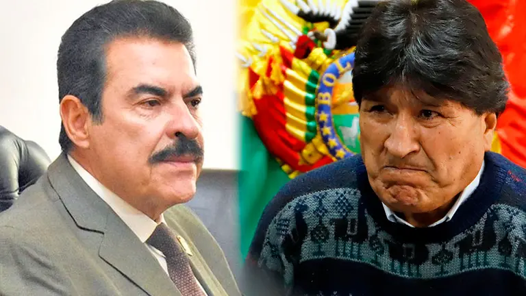 El alcalde de Cochabamba Manfred Reyes Villa, el l&iacute;der cocalero Evo Morales. /COMPOSICI&Oacute;N OPINI&Oacute;N