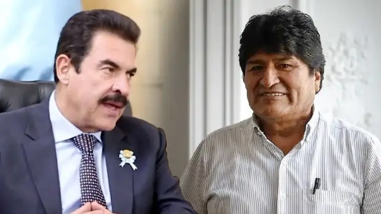 El alcalde de Cochabamba (i) y el presidente del MAS, Evo Morales (d). COMPOSICI&Oacute;N OPINI&Oacute;N