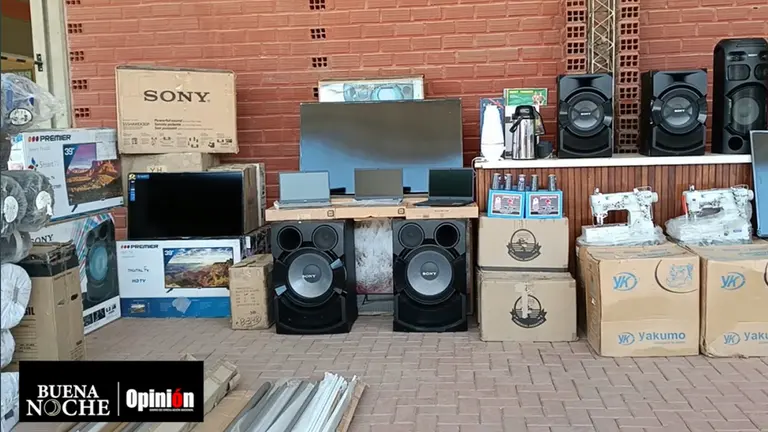 Algunos de los productos que est&aacute;n en la subasta./ CAPTURA DE VIDEO