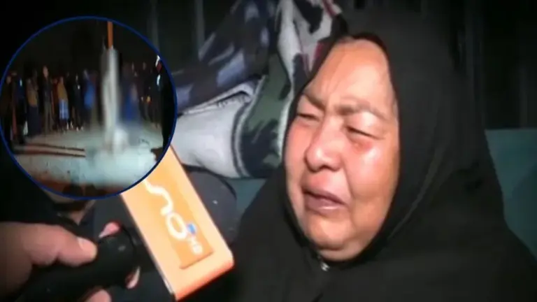 La madre de Ariel, el hombre linchado en Bajo Alpacoma. RED UNO
