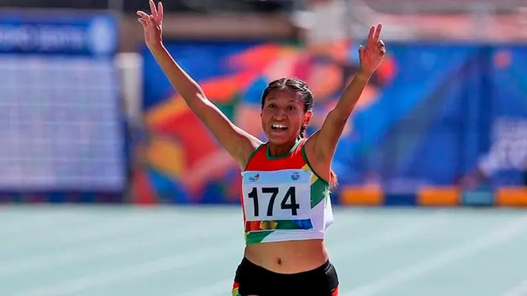 La atleta Jhoselyn Camargo, en un evento pasado./ FACEBOOK JHOSELYN CAMARGO