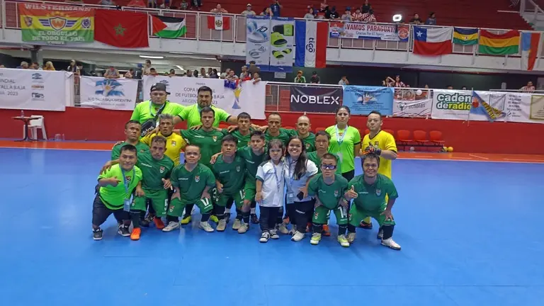 La Verde de talla baja, en el Mundial de Argentina. PRENSA AMIGOS BOLIVIA