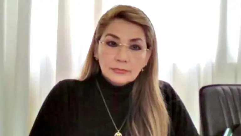 Una fotograf&iacute;a de archivo de la expresidenta Jeanine &Aacute;&ntilde;ez./ ERBOL