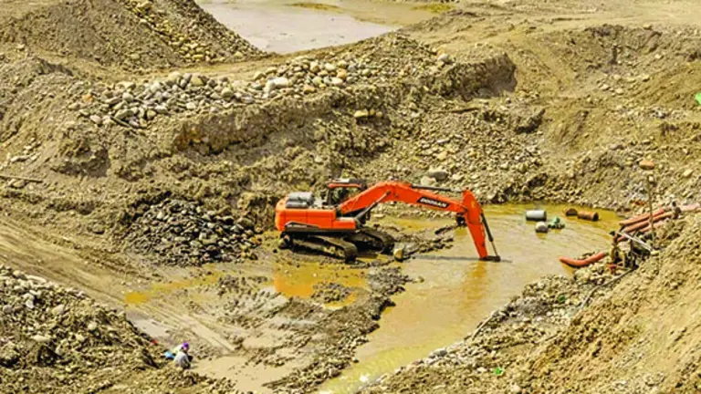 Una maquinaria utilizada para la miner&iacute;a./ CEDIB