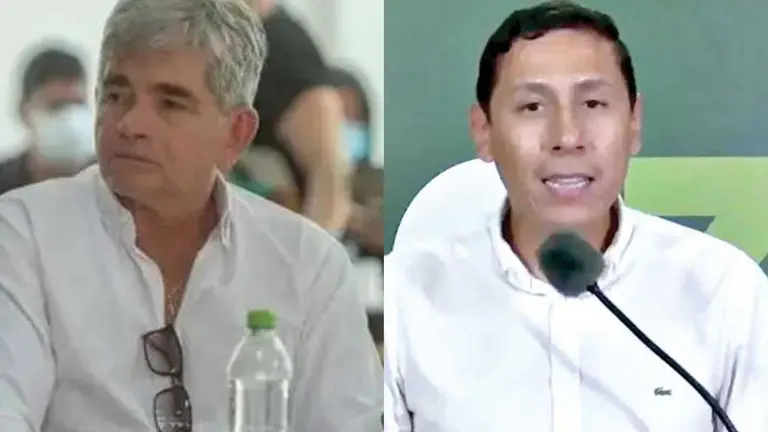 Fernando Menacho y Fernando Pacheco, exsecretarios de la Gobernaci&oacute;n de Santa Cruz. ARCHIVO