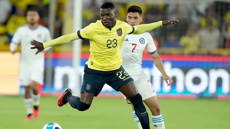 Incidencias del partido entre Ecuador vs Chile./ INFOBAE