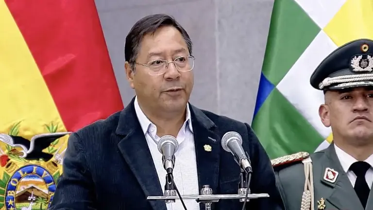Luis Arce, presidente de Bolivia./ BTV