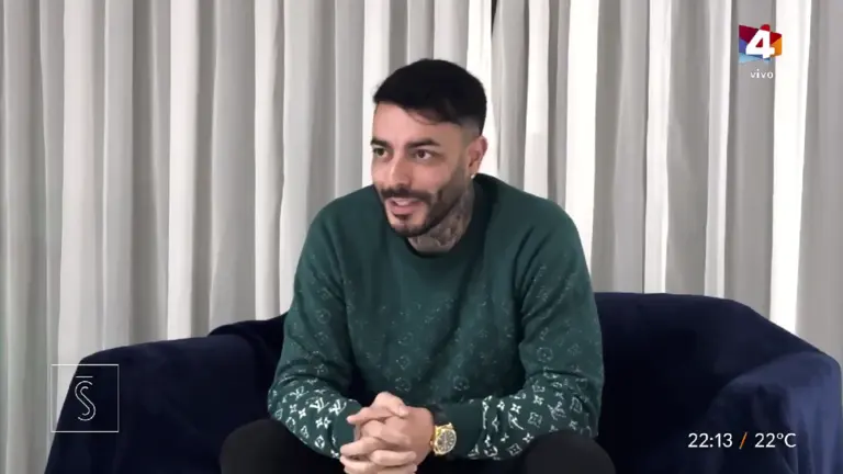 Sebasti&aacute;n Marset durante la entrevista con el programa Santo y Se&ntilde;a de Uruguay./ CAPTURA SANTO Y SE&Ntilde;A