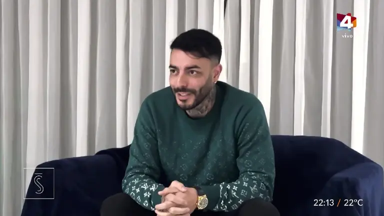 Sebasti&aacute;n Marset durante la entrevista con el programa Santo y Se&ntilde;a de Uruguay./ CAPTURA SANTO Y SE&Ntilde;A