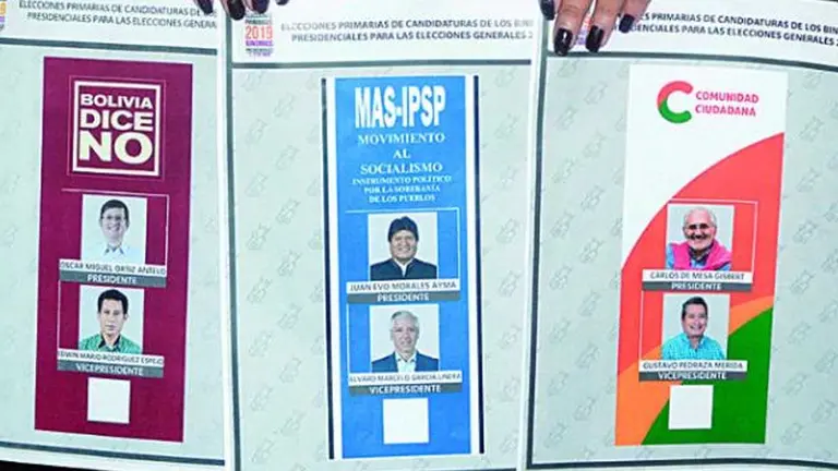 Ningún partido o alianza presentó más de un binomio para las elecciones primarias del 2019./ OXIGENO.BO