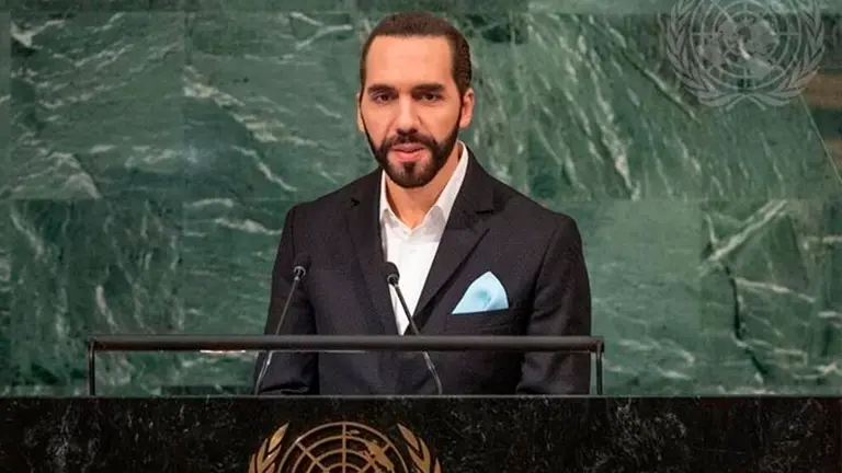 El presidente de El Salvador, Bukele, en un evento pasado./ AGENCIA ANADOLU