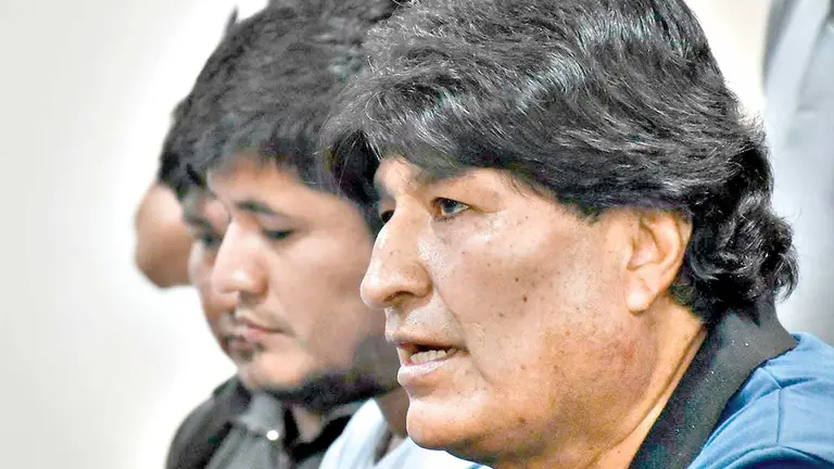 Evo Morales, este 29 de noviembre./ DICO SOL&Iacute;S