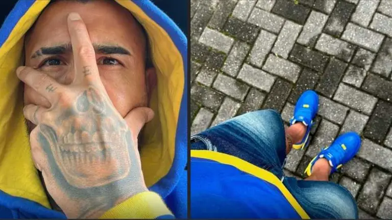Arturo Vidal y el "gui&ntilde;o" para Boca. TNT Sports Chile.