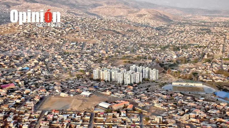 Parte de la zona sur de la ciudad de Cochabamba./ DICO SOL&Iacute;S