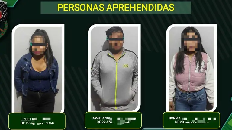 Aprehendidos por presunto delito de trata de personas./ POLICÍA