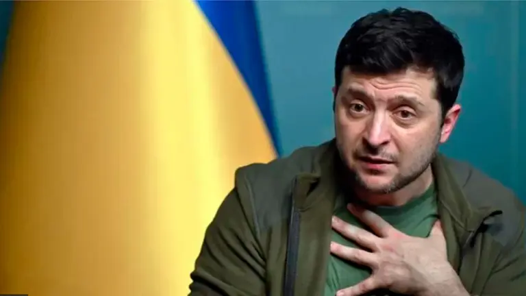 3- Volodimir Zelensky, en una charla pasada./ EPA