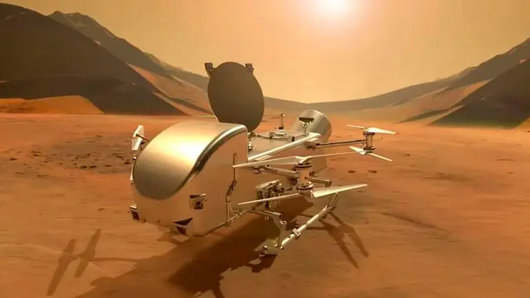 1S.- Dragonfly es una misi&oacute;n de aterrizaje con un helic&oacute;ptero de la NASA que explorar&aacute; Tit&aacute;n, una de las lunas de Saturno (NASA). NASA