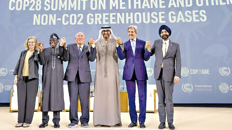 Representantes de algunas de las potencias que se  reúnen en Dubái. / COP28 UAE