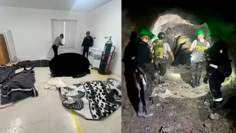 Im&aacute;genes sobre la intervenci&oacute;n en la mina./ TOMADA DE INFOBAE