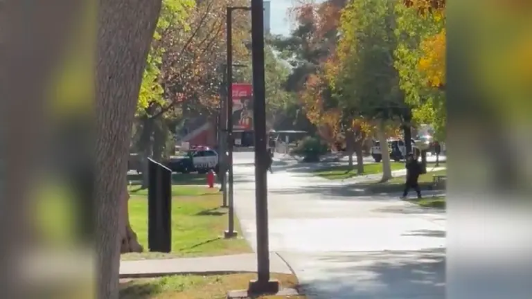 Momento de la interenci&oacute;n de la Polic&iacute;a./ CAPTURA DE VIDEO