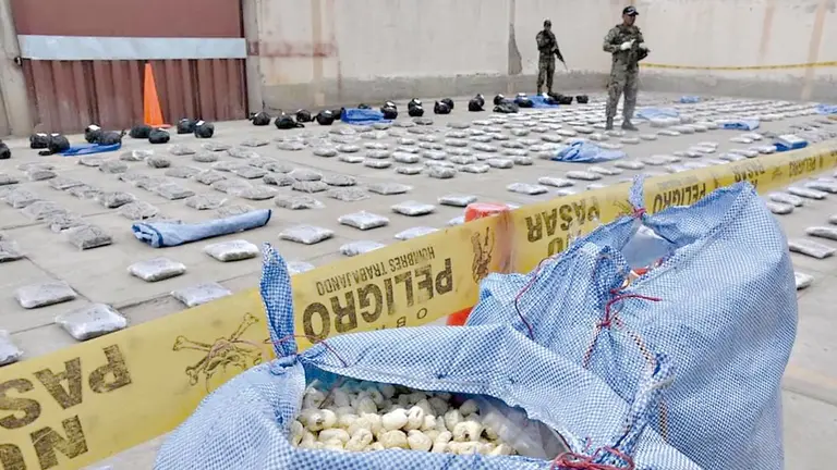 Hallan droga en bolsas de pansankalla en Oruro./ JAIME MAMANI ESP&Iacute;NDOLA