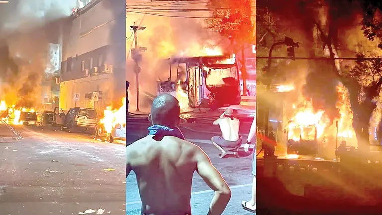 Sao Paulo fue presa de incidentes violentos despu&eacute;s de que se consumara la ca&iacute;da del Peixe ante Fortaleza./ TYC SPORTS
