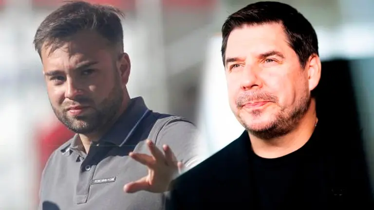 El presidente de Always Ready y de Bol&iacute;var, Andres Costa y Marcelo Claure. COMPOSICI&Oacute;N OPINI&Oacute;N