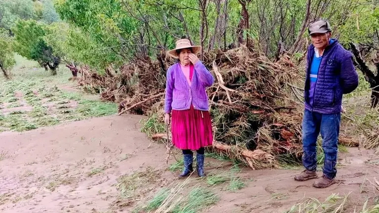 El panorama desolador en Cotagaita, Potos&iacute;, tras intensas lluvias. RADIO COTAGAITA