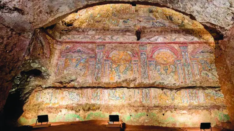 Uno de los sectores de la lujosa mansi&oacute;n encontrada en Italia./ MINISTERIO DE CULTURAS DE ITALIA