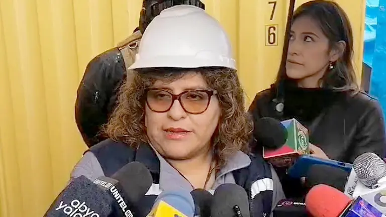 La administradora de la Aduana La Paz brindó la información./ ERBOL