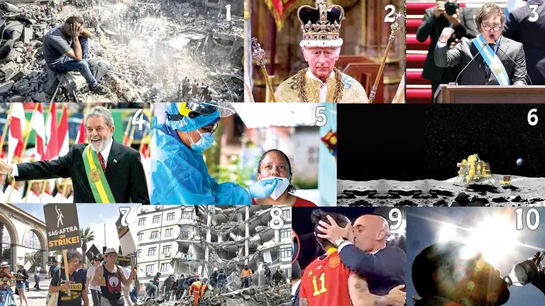 Ascensos de Milei, Lula y el Rey, entre los 10 hitos de 2023.