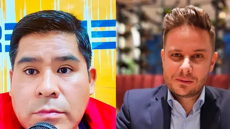 Los periodistas deportivos Jaime Vega y Alejandro Cabo./ REDES SOCIALES