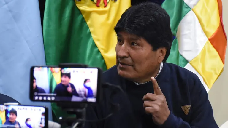 El expresidente de Bolivia y l&iacute;der del MAS, Evo Morales. DICO SOL&Iacute;S
