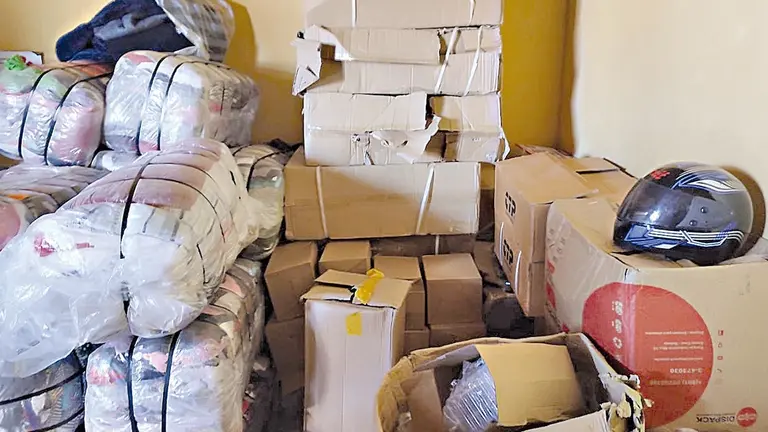 Mercader&iacute;a robada encontrada en un inmueble./ POLIC&Iacute;A
