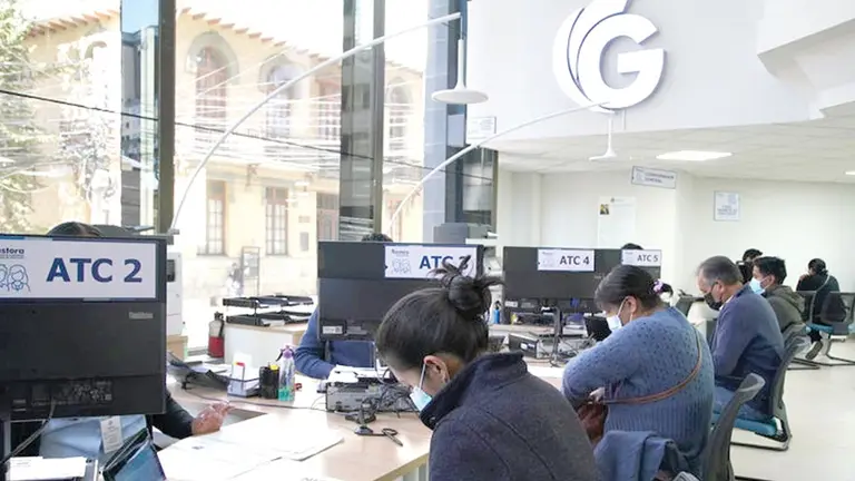 Oficinas de la Gestora P&uacute;blica de la Seguridad Social de Largo Plazo en la ciudad de La Paz./ ABI