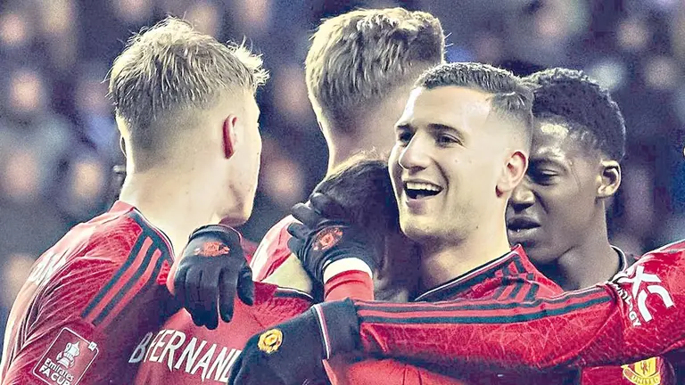 El Red Devil festeja una conquista sobre el Wigan./ INSTAGRAM MANCHESTER UNITED