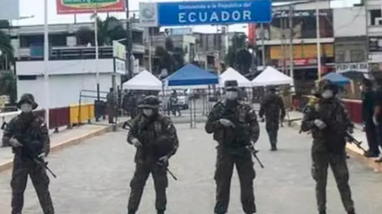 Frontera entre Ecuador y Per&uacute;, ante la fuga de Fito./ TOMADA DE INFOBAE