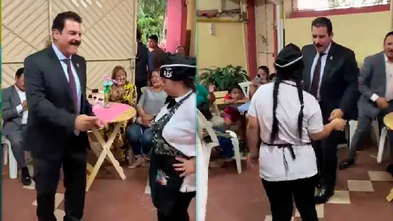 El alcalde Manfred Reyes Villa baila en Caf&eacute; T 21./ CAPTURA DE VIDEO
